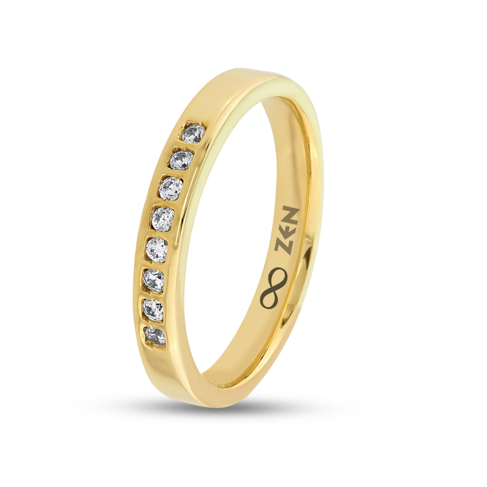 0.10 ct. Moderner Ehering fur Damen