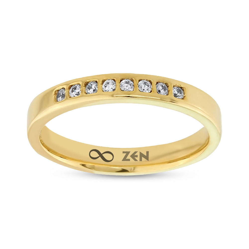 0.10 ct. Moderner Ehering fur Damen