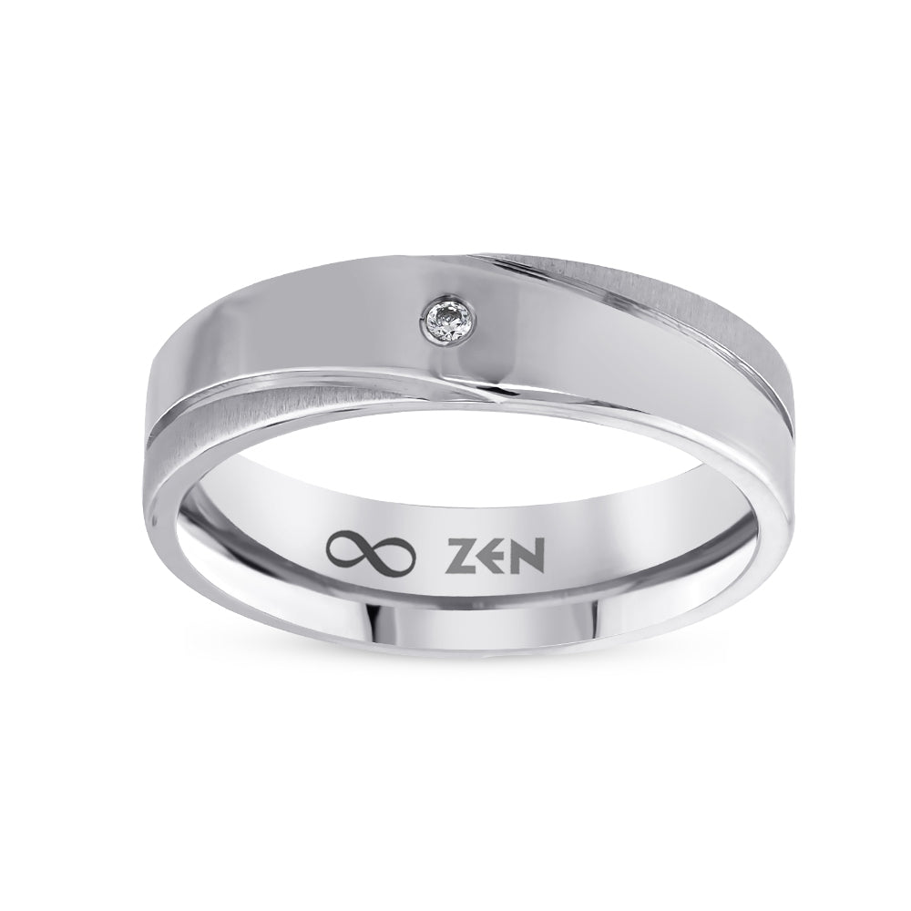 0.01 ct. Moderner Ehering fur Damen