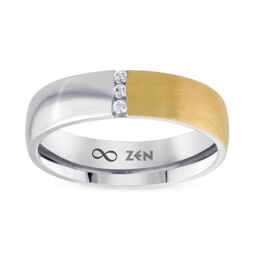 0.04 ct. Moderner Ehering fur Damen