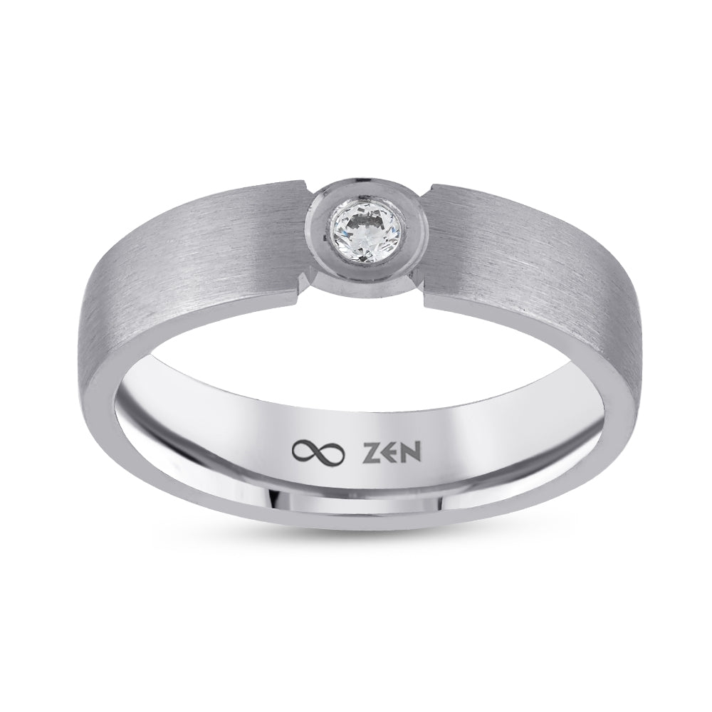 0.06 ct. Moderner Ehering für Damen
