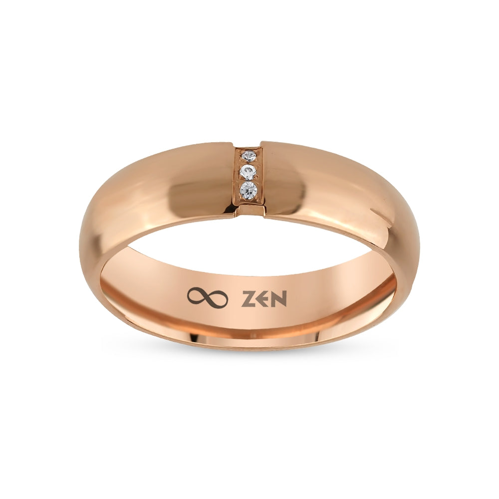 0.01 ct. Moderner Ehering fur Damen