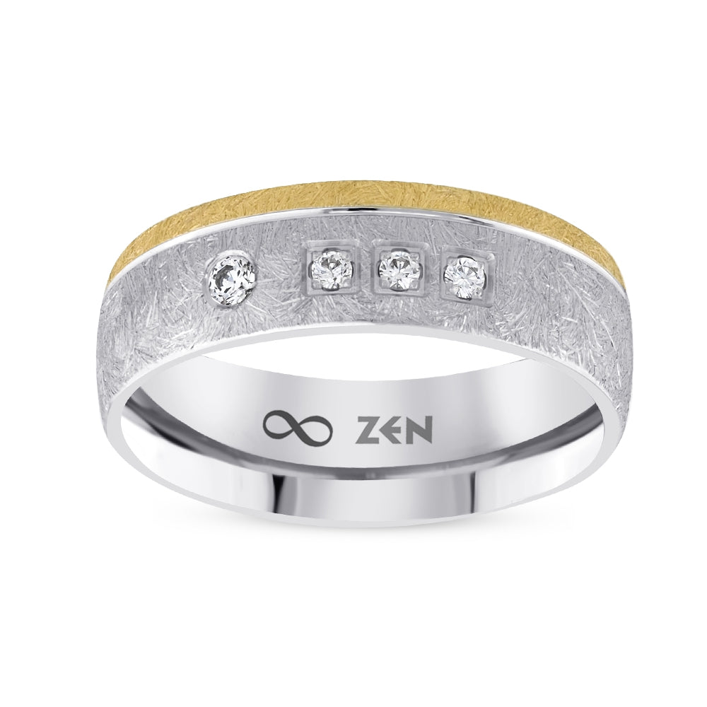 0.09 ct. Moderner Ehering fur Damen