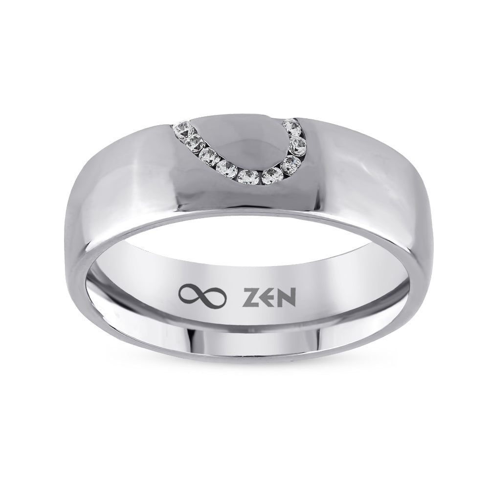 0.05 ct. Moderner Ehering für Damen