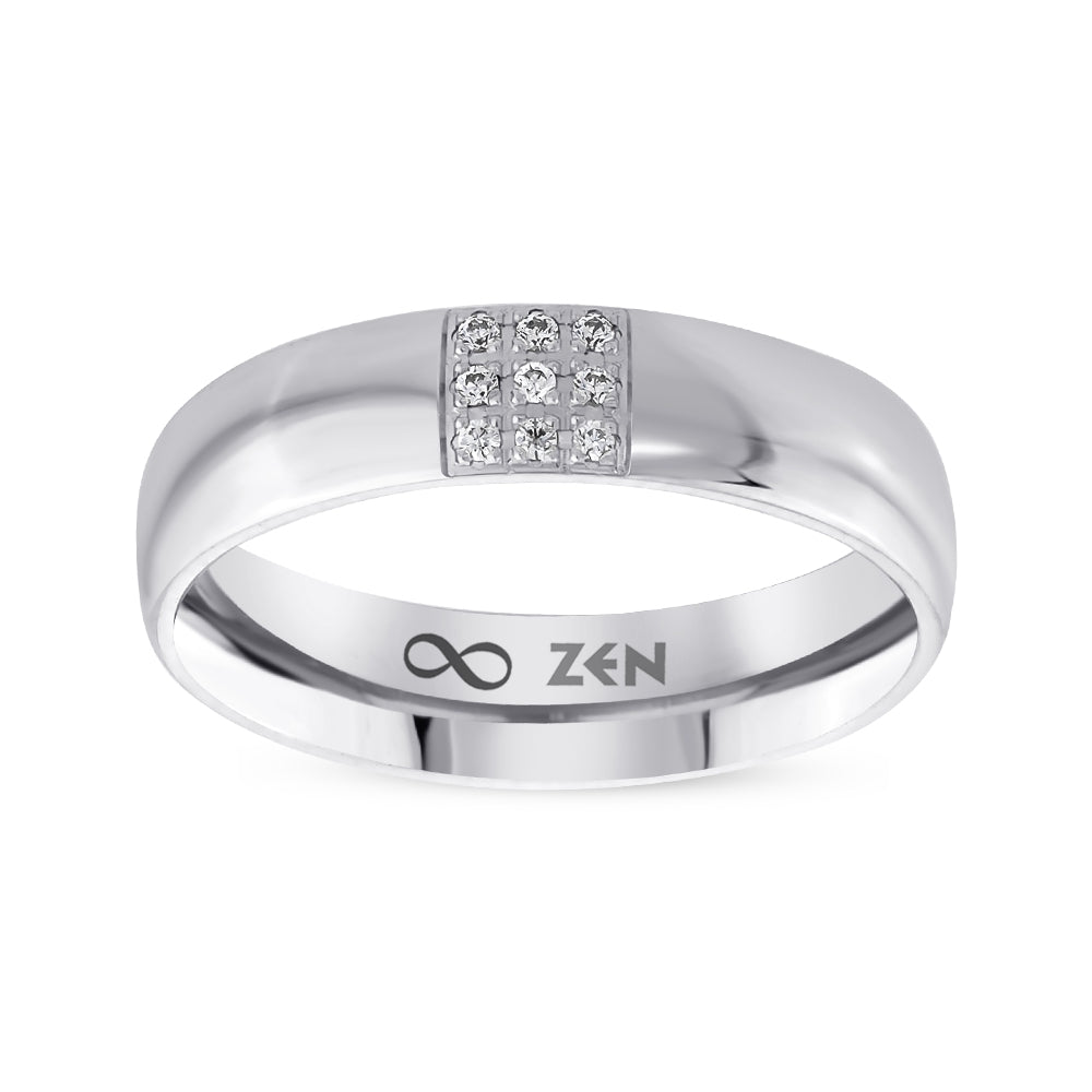 0.04 ct. Moderner Ehering fur Damen