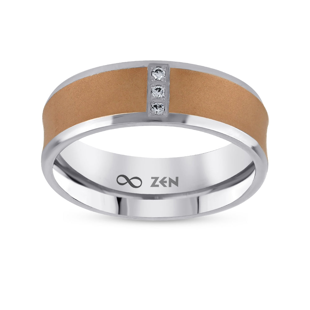 0.02 ct. Moderner Ehering fur Damen