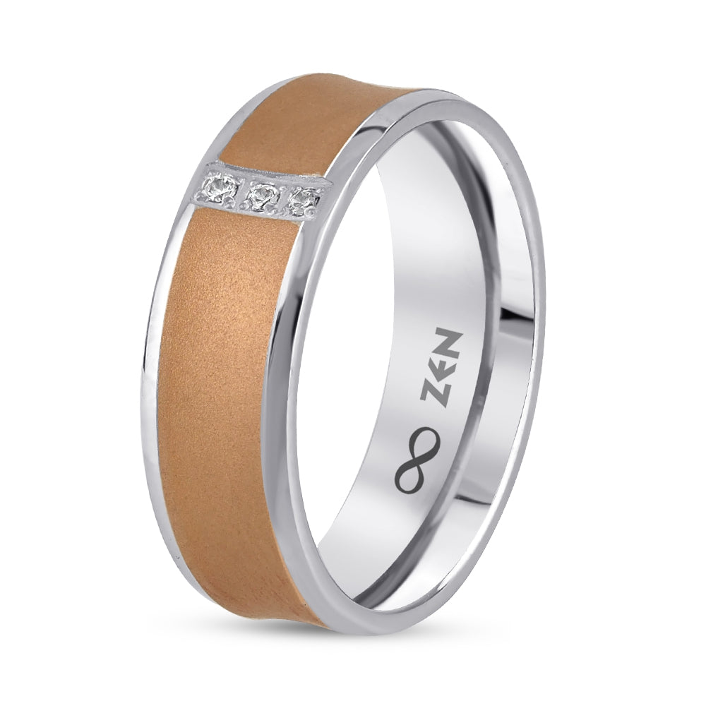 0.02 ct. Moderner Ehering fur Damen