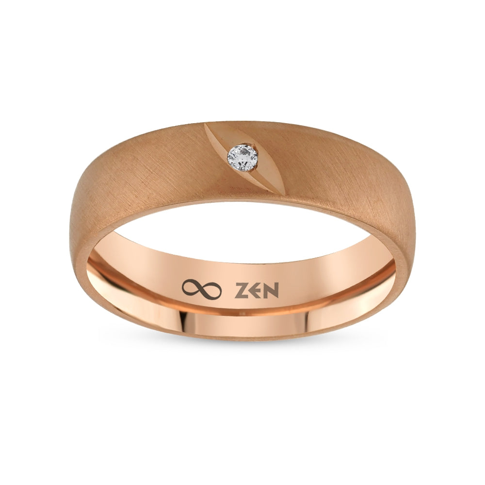 0.04 ct. Moderner Ehering fur Damen