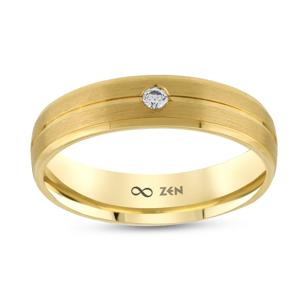 0.03 ct. Moderner Ehering fur Damen