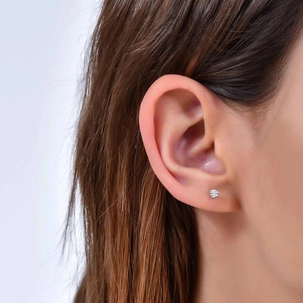 0.02 ct. Solitär Diamant Ohrstecker