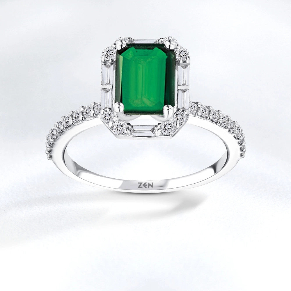 1.72 ct. Smaragd Ring