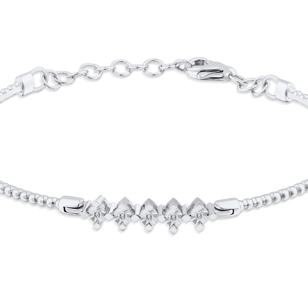 Fünfstein Diamantarmband