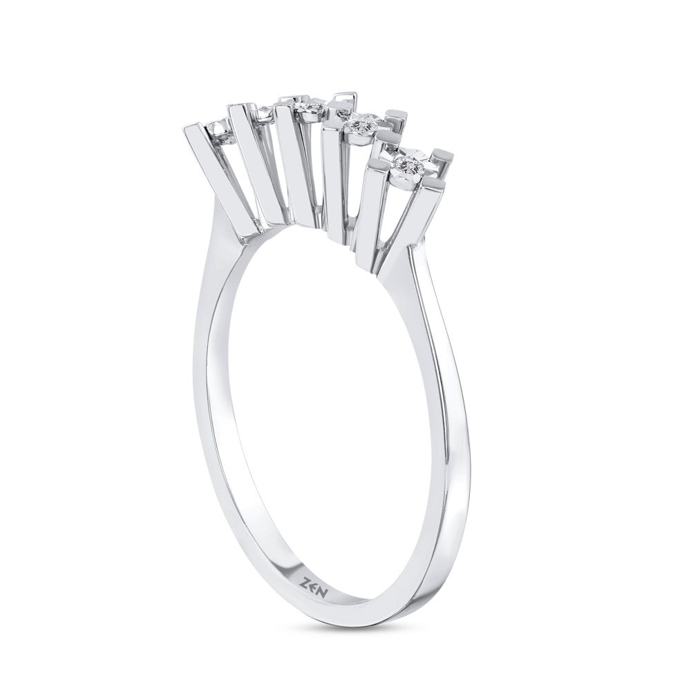 0.05 ct. Fünfstein Diamantring