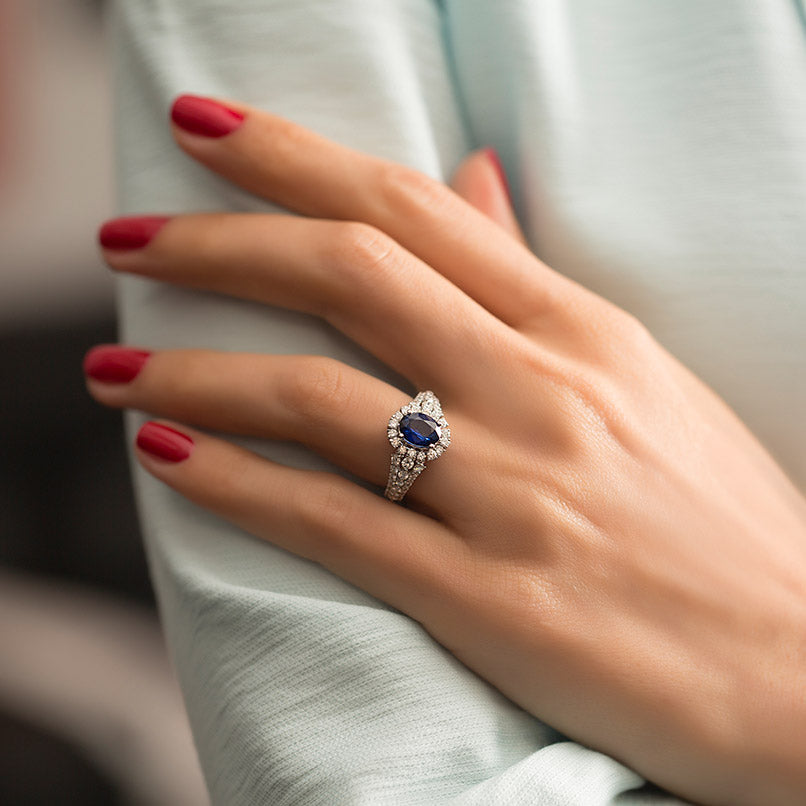2.16 ct. Saphir Ring