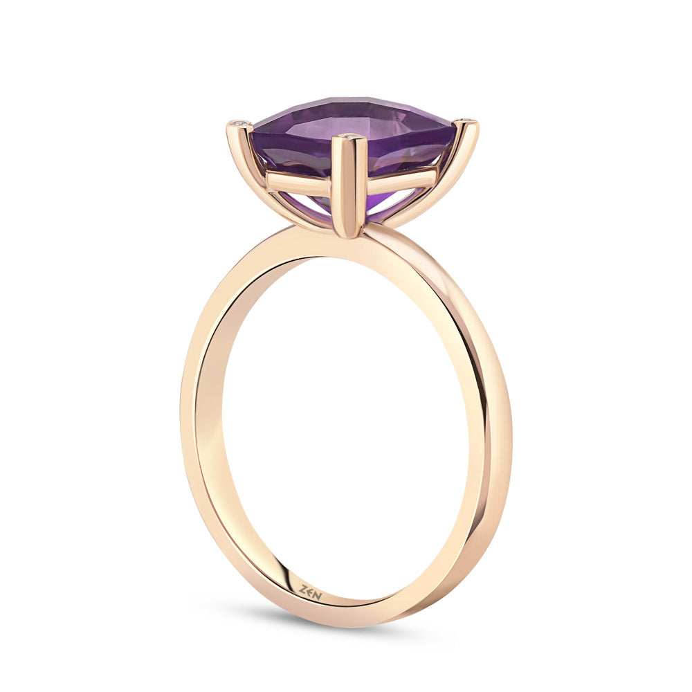 2.80 ct. Amethyst Ring