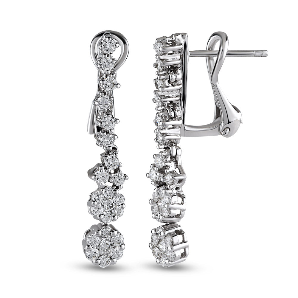 0.89 ct. Design Diamant Ohrringe
