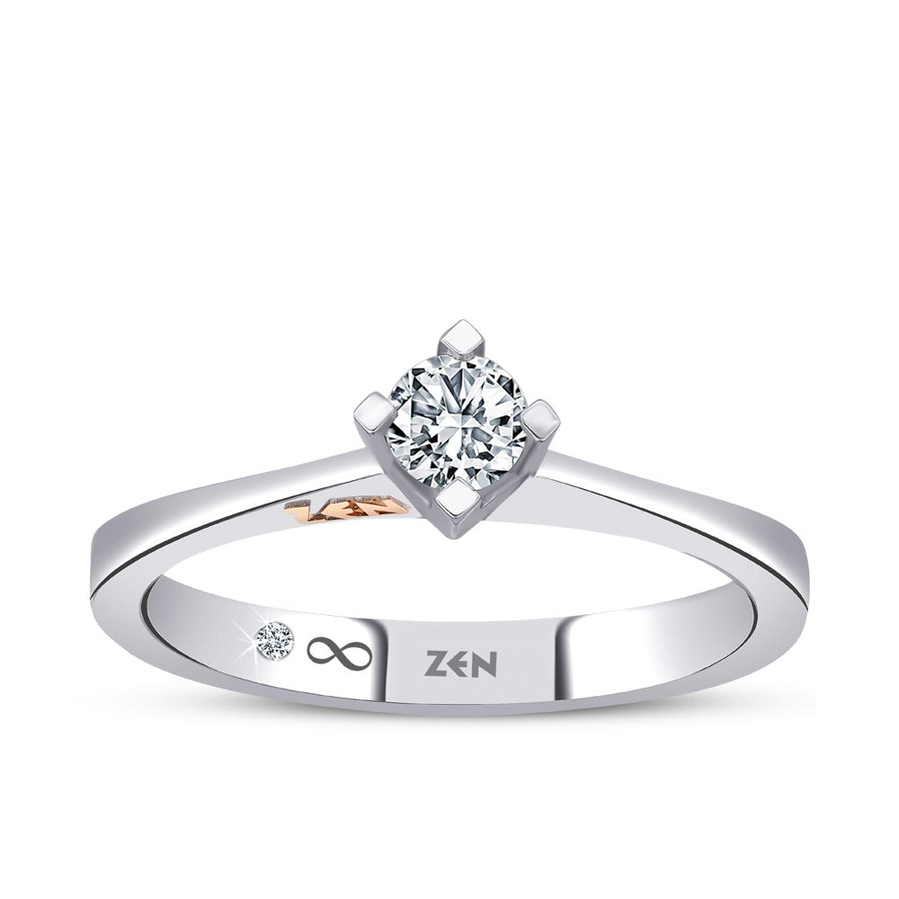 0.21 ct. Solitär Diamant Verlobungsring