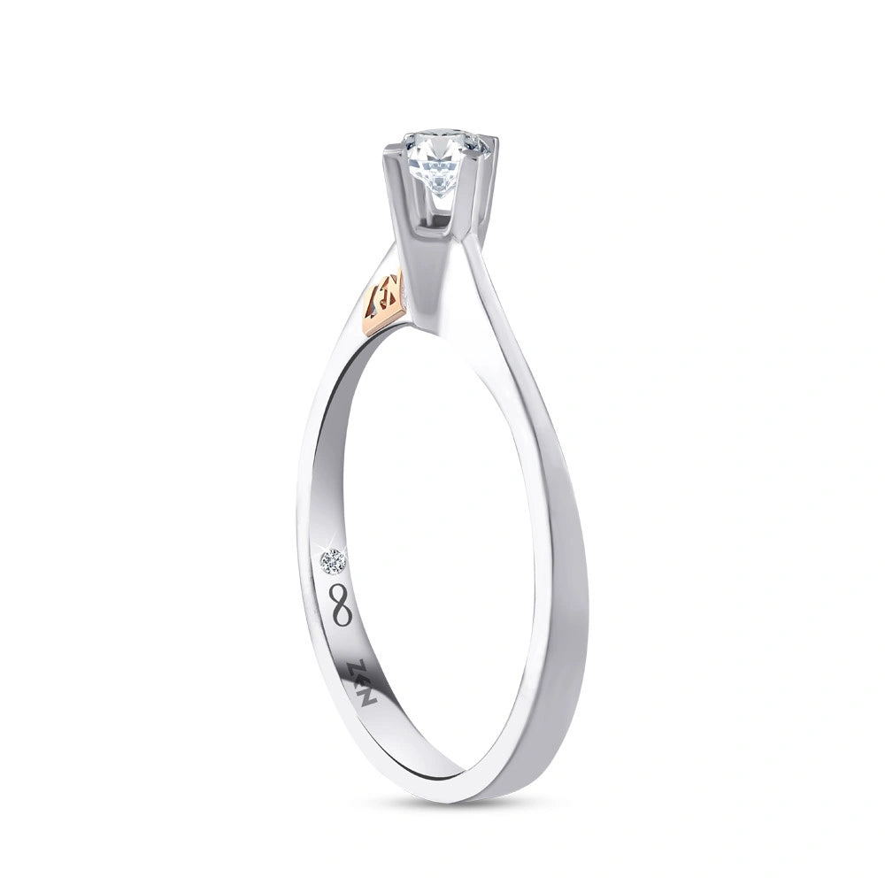 0.21 ct. Solitär Diamant Verlobungsring