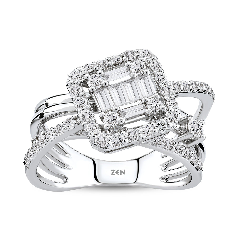 1.00 ct. Baguette Diamantring