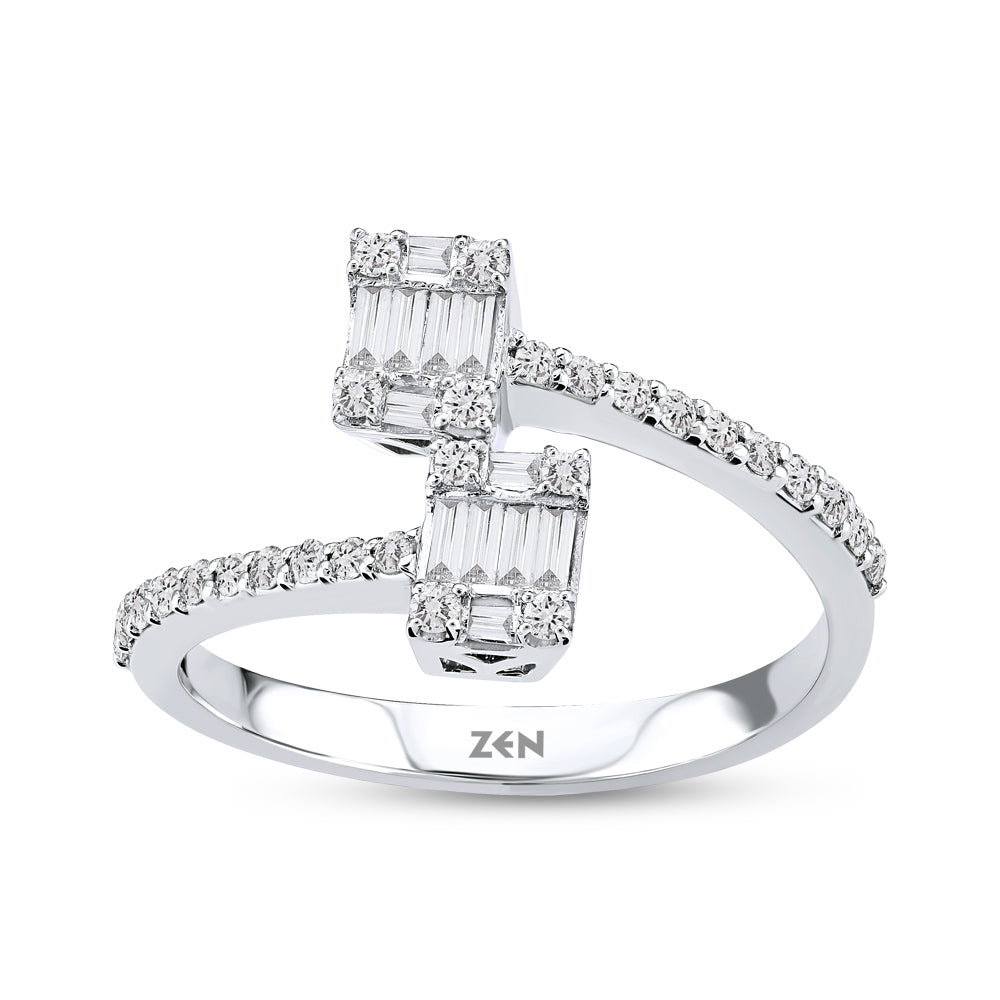 0.34 ct. Baguette Diamantring
