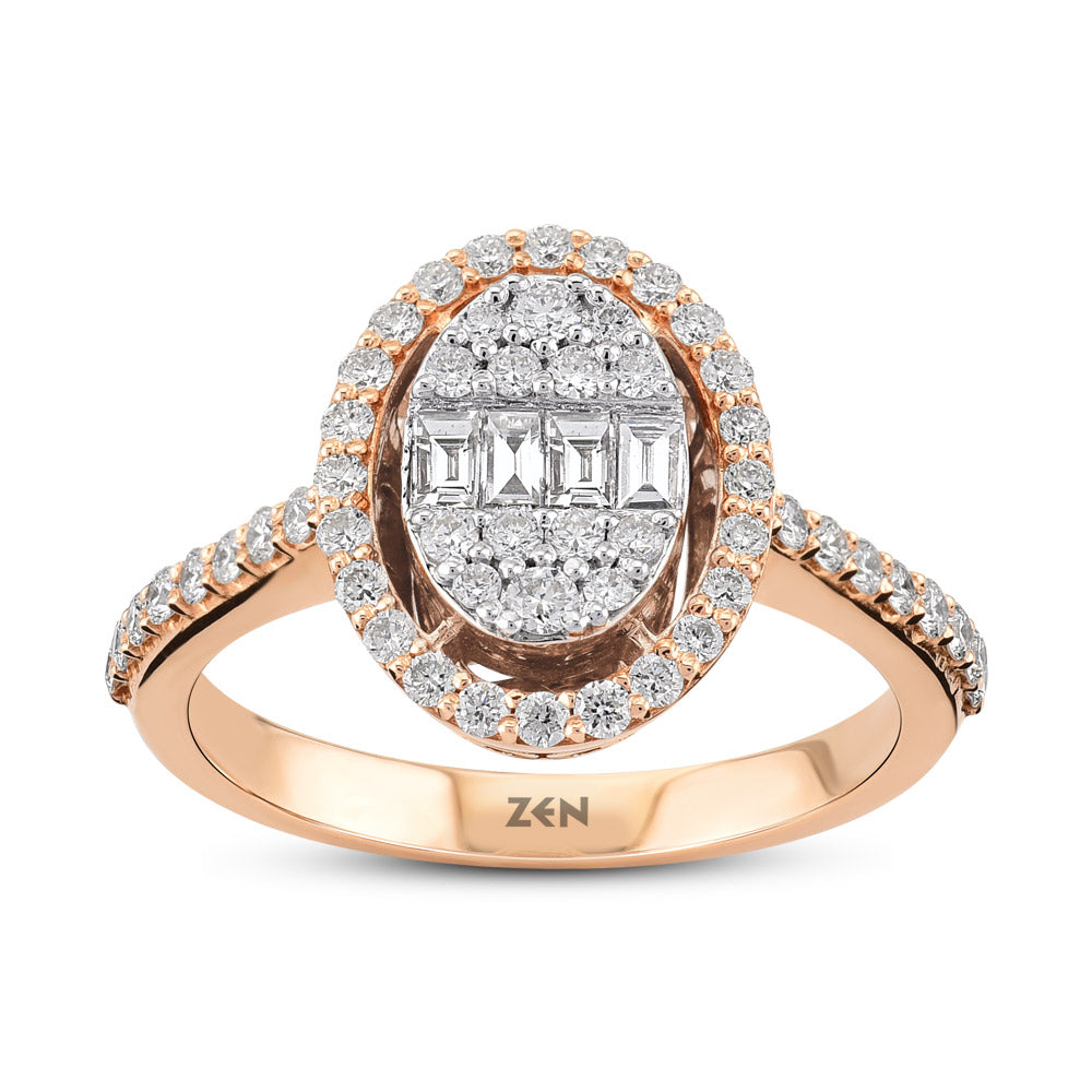 0.68 ct. Baguette Diamond Ring