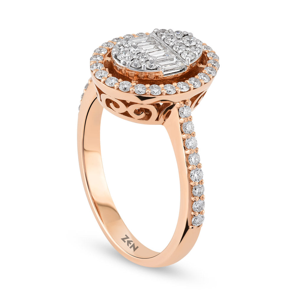 0.68 ct. Baguette Diamond Ring