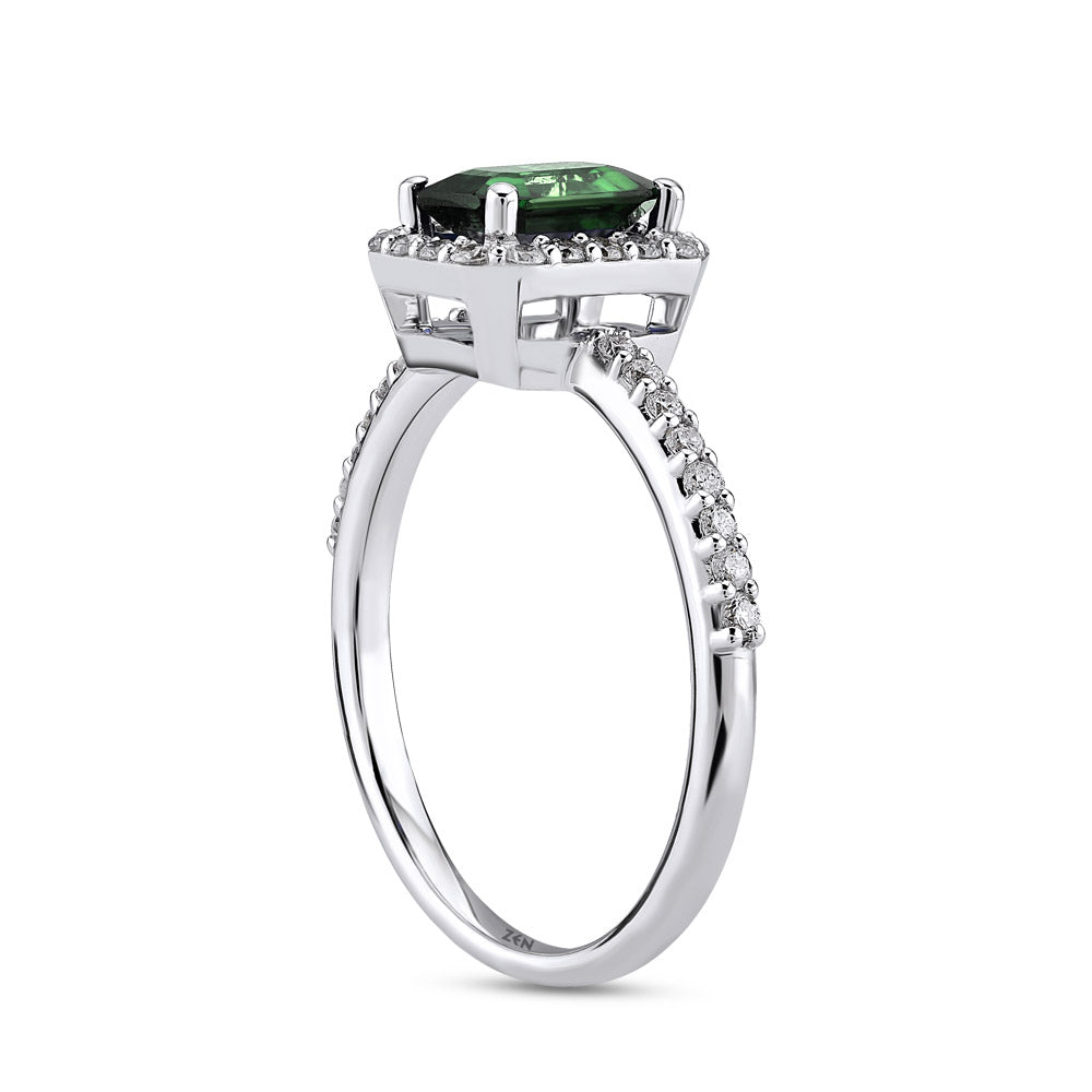 0.62 ct. Smaragd Ring