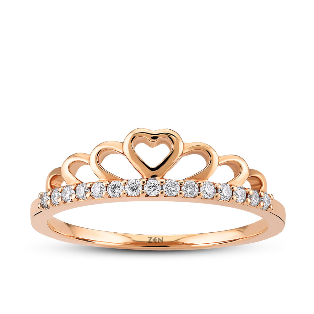 0.13 ct. Herz Diamantring