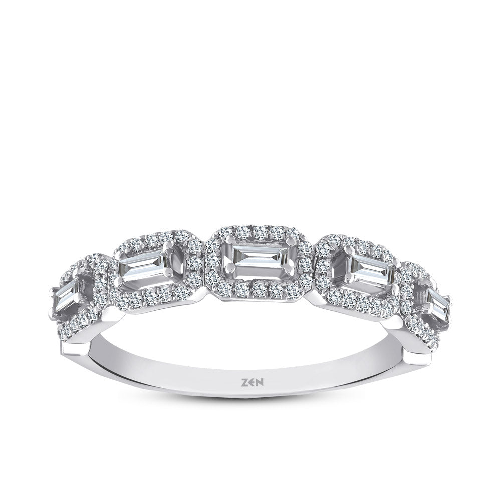 0.32 ct. Baguette Diamond Ring