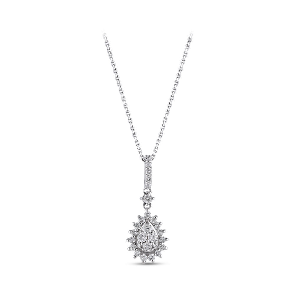 0.39 ct. Design Anhänger mit Halskette