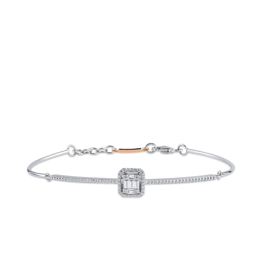 0.20 ct. Baguette Diamantarmband