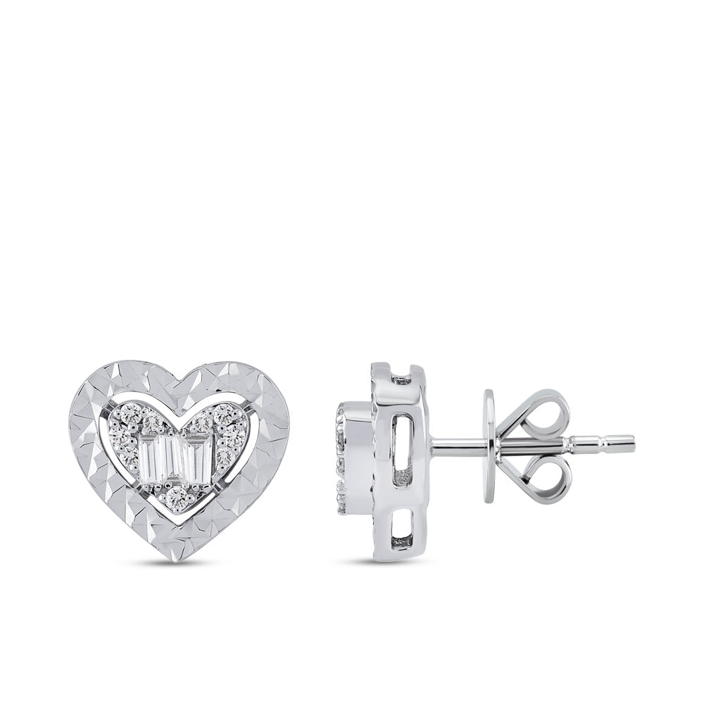 0.21 ct. Herz Diamant Ohrstecker