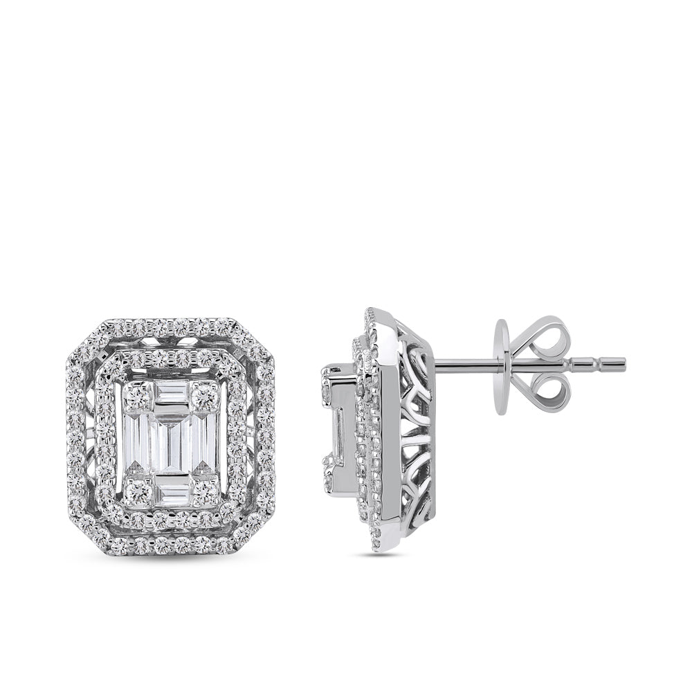 0.83 ct. Baguette Diamond Earrings