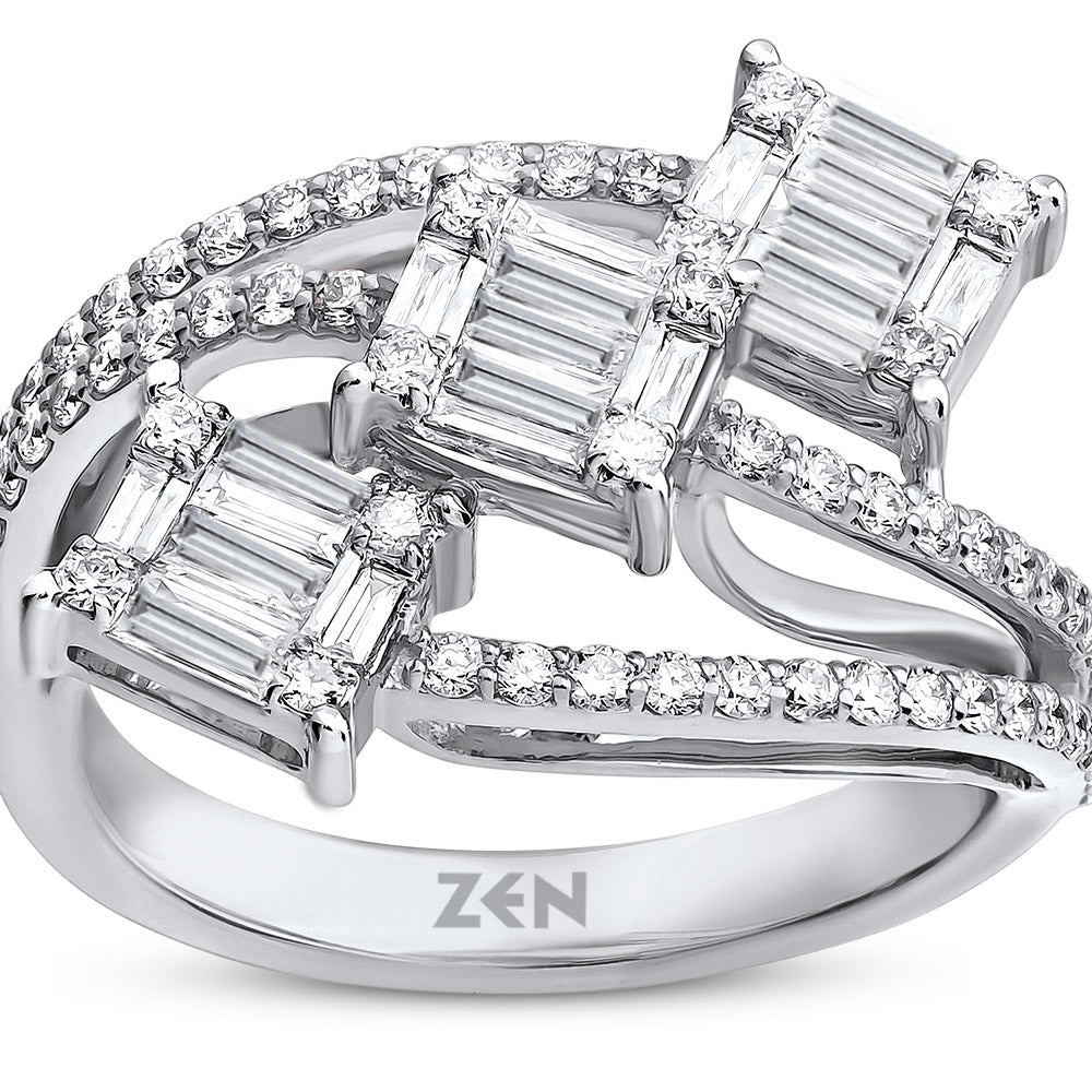 0.82 ct. Baguette Diamond Ring