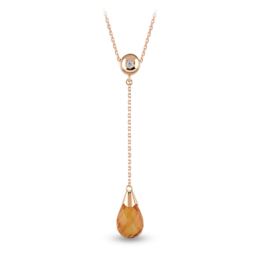 1.27 ct. Citrin Halskette
