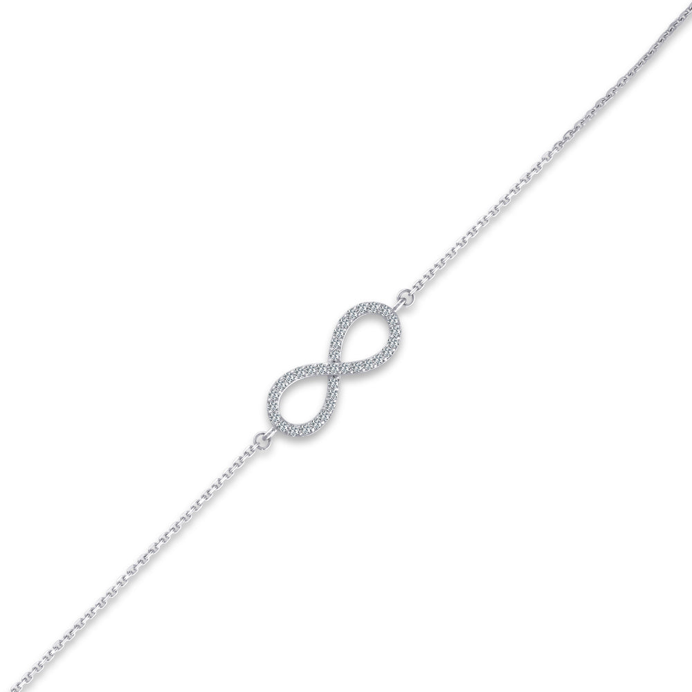 0.19 ct. Unendlichkeit Diamantarmband