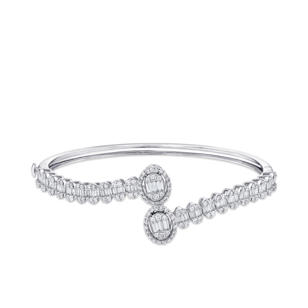 1.84 ct. Baguette Diamantarmband