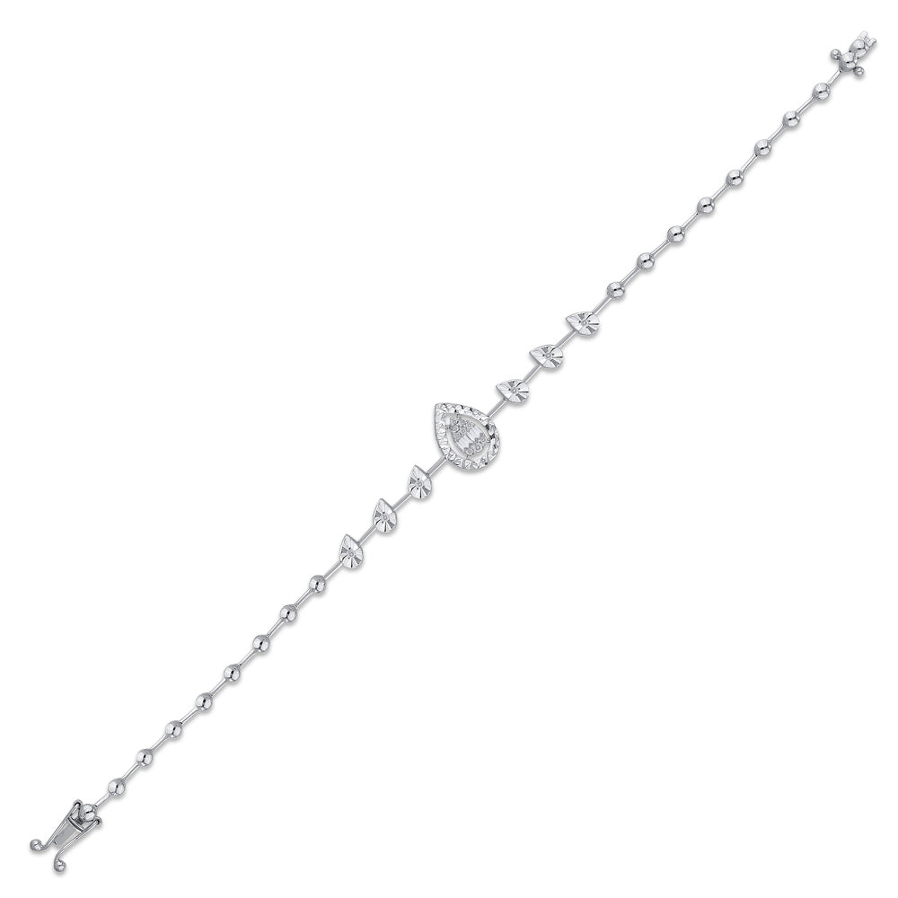 0.15 ct. Baguette Diamantarmband