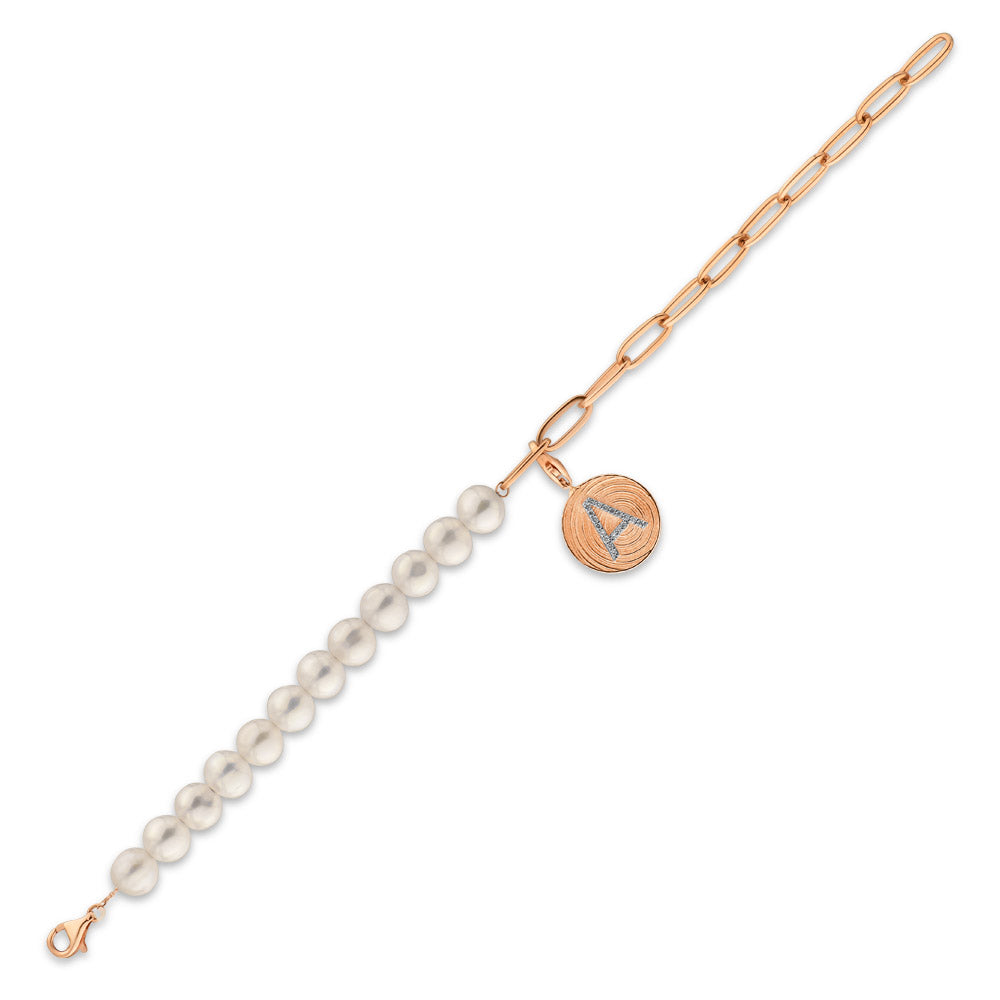 Buchstabe A Perlenarmband