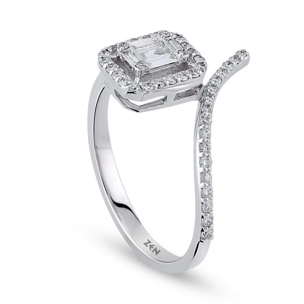 0.33 ct. Baguette Diamond Ring
