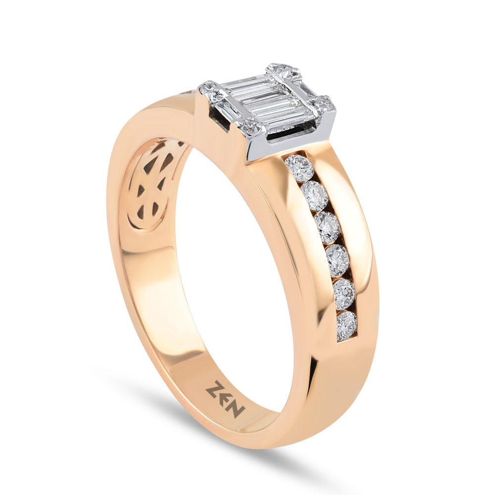 0.38 ct. Baguette Diamond Ring