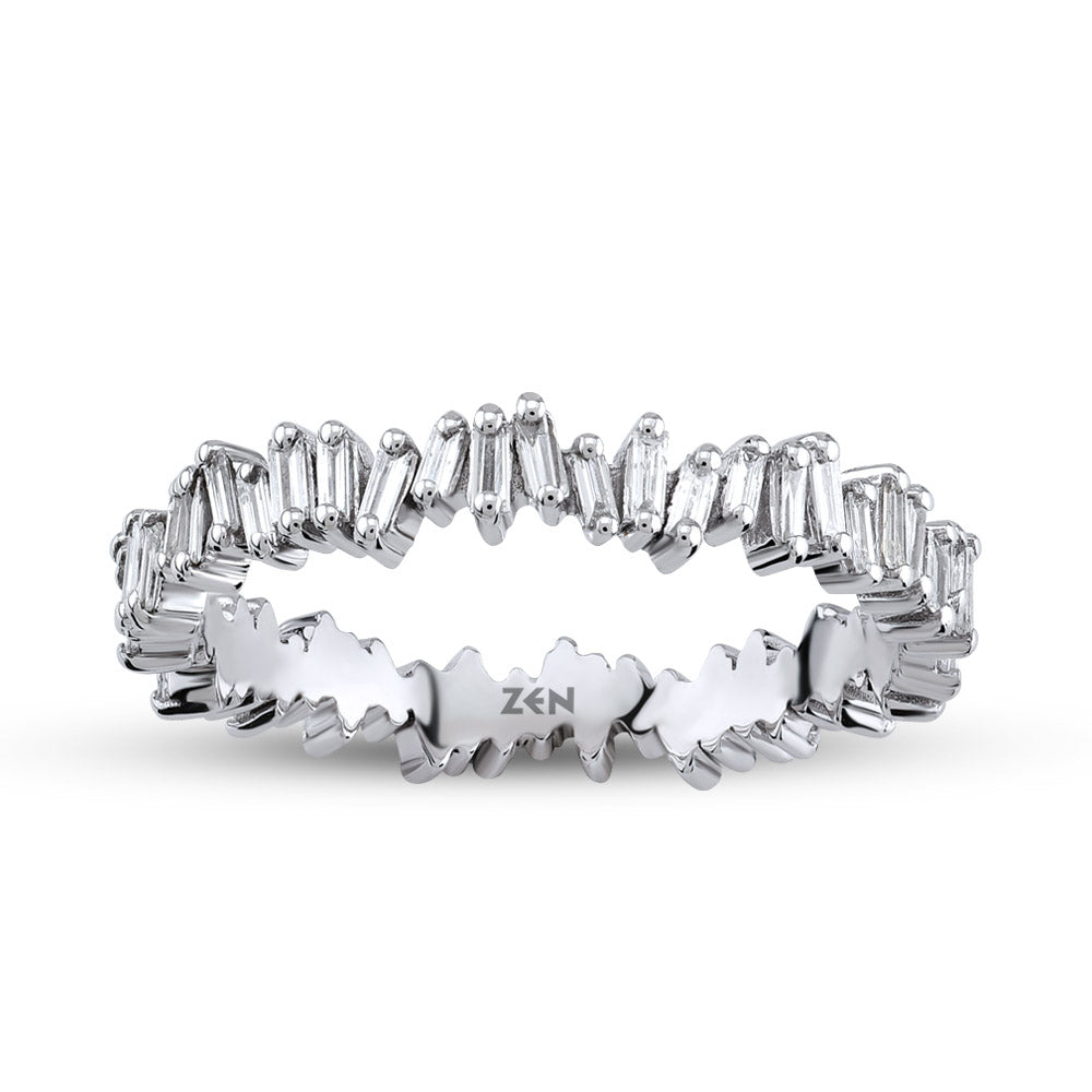 0.60 ct. Baguette Diamantring