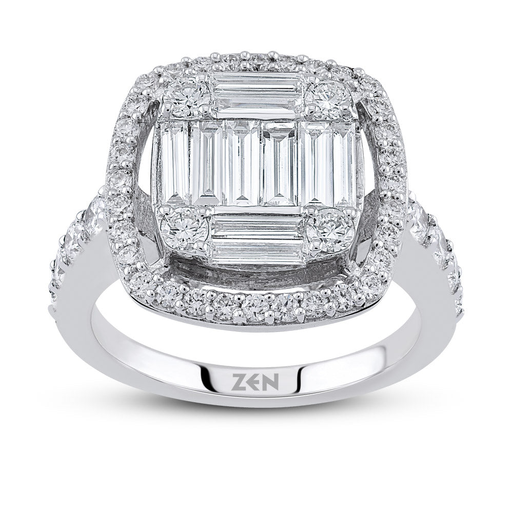 1.25 ct. Baguette Diamantring