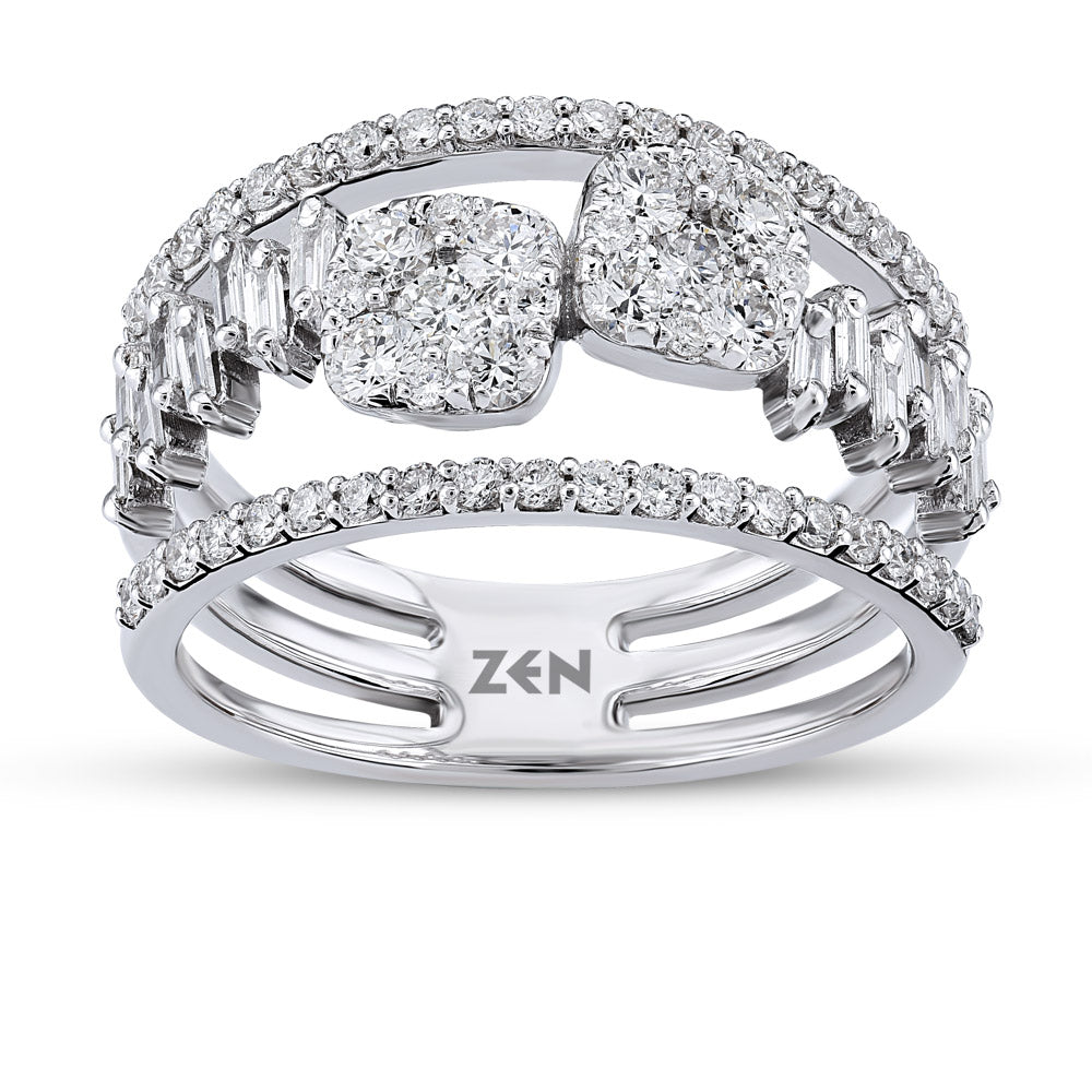 1.00 ct. Baguette Diamantring