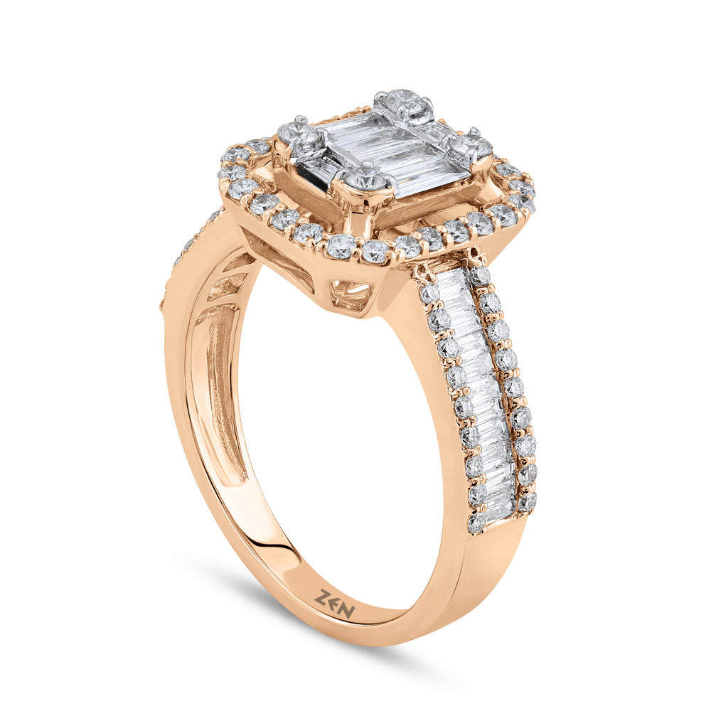 1.00 ct. Baguette Diamond Ring