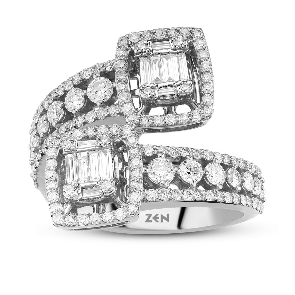 1.12 ct. Baguette Diamantring