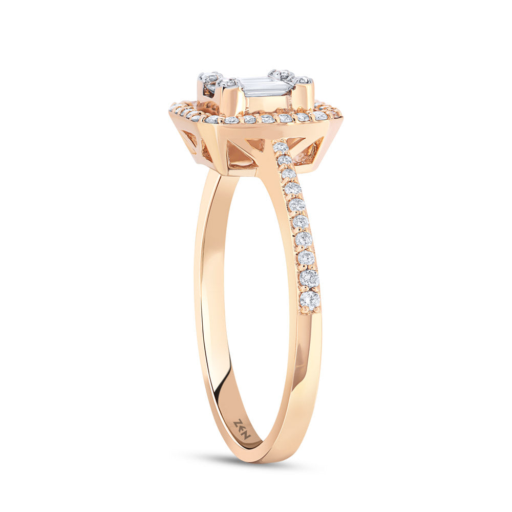 0.38 ct. Baguette Diamantring
