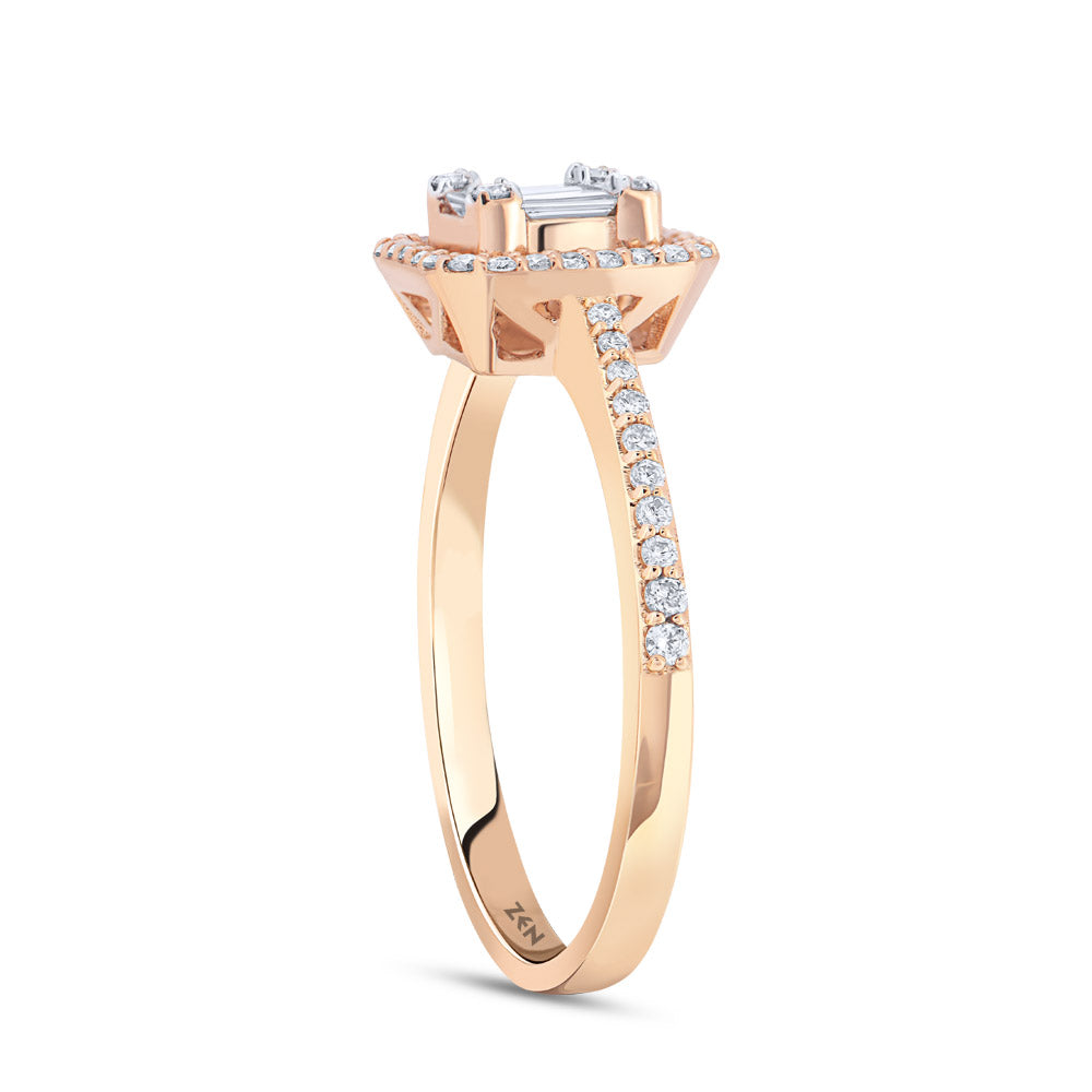 0.31 ct. Baguette Diamond Ring