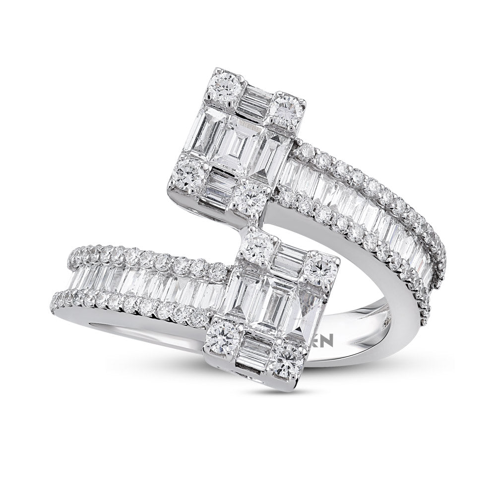 1.22 ct. Baguette Diamantring