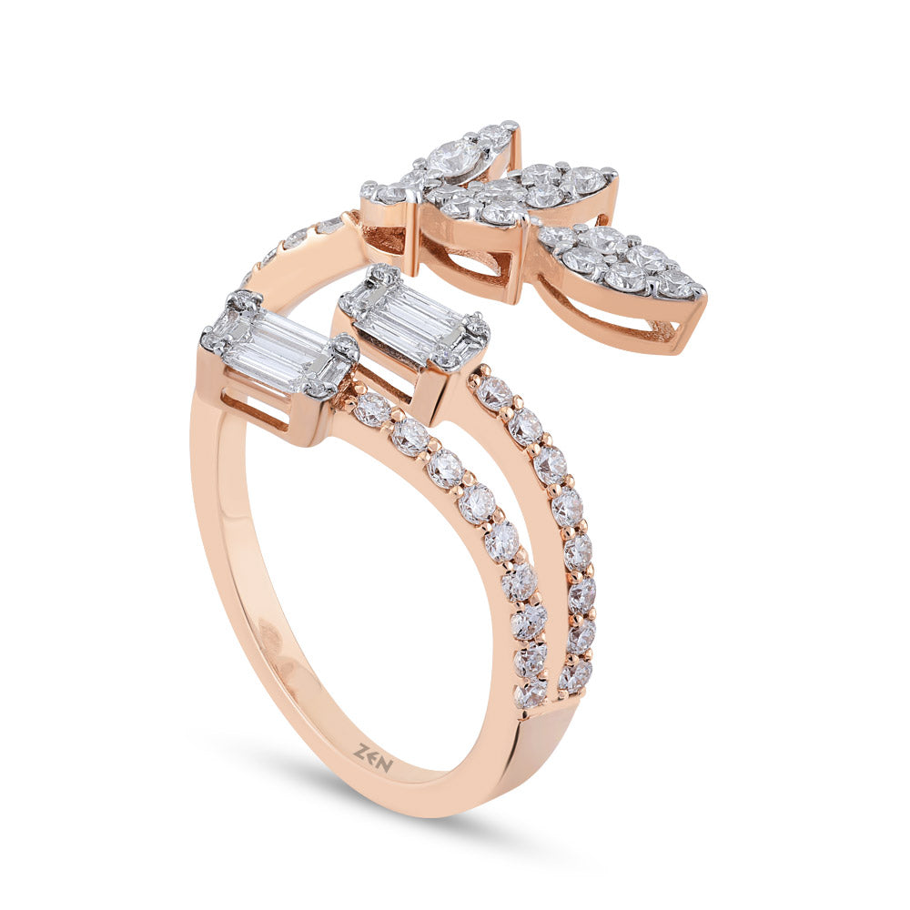 0.71 ct. Baguette Diamond Ring